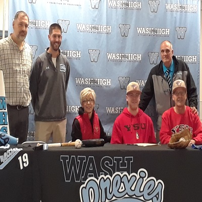 Michael Shallcross Signing Letter of Intent to Youngstown State